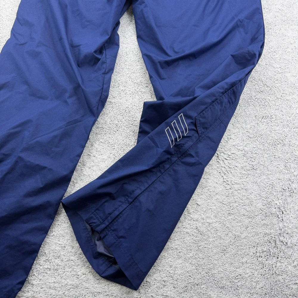 Vintage Adidas Tear Away Pants Mens 2XLT XXLT Blue Baggy Basketball Y2K Warm Up